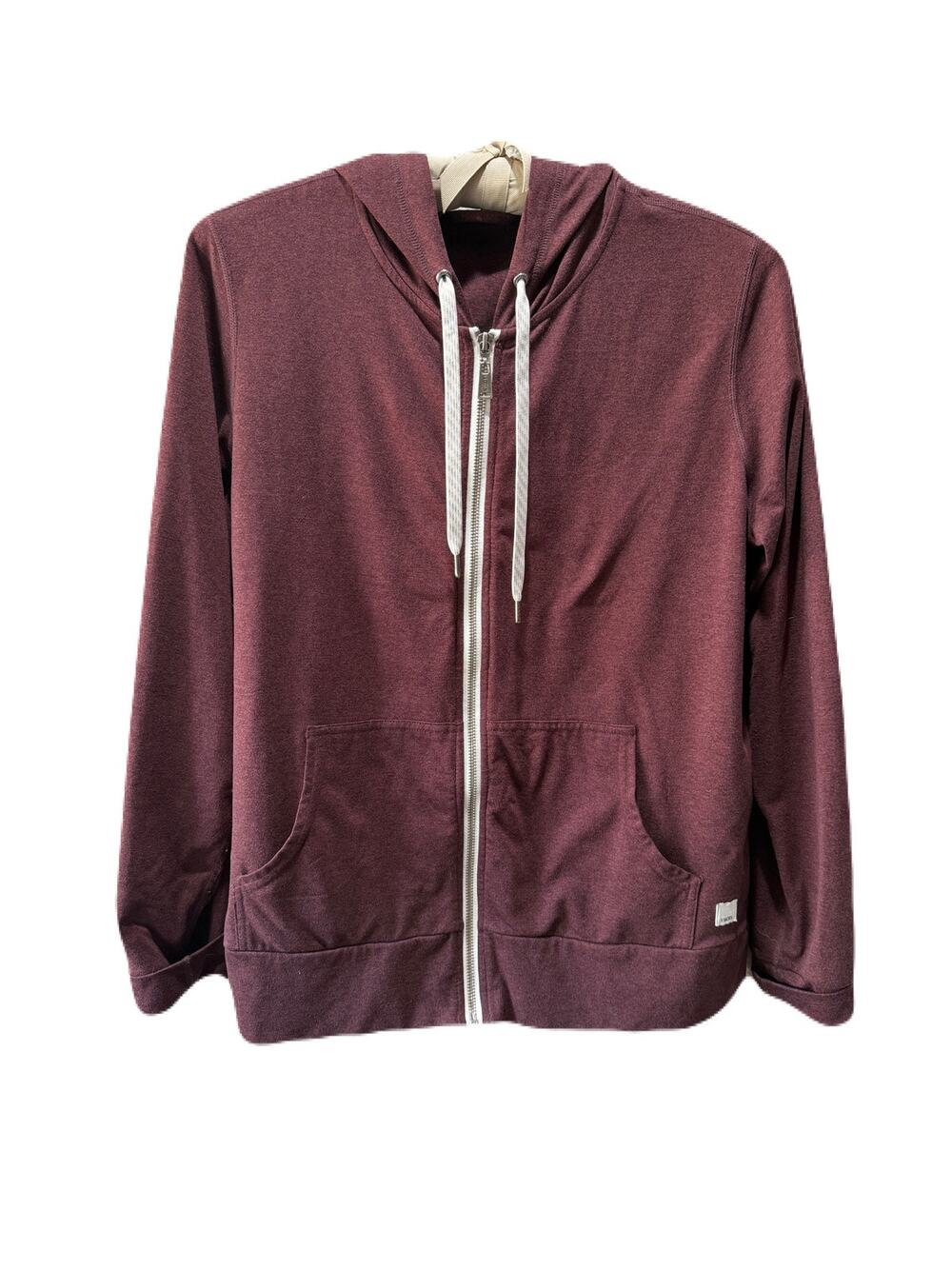 VUORI Womens Halo Performance 2.0 Hoodie Fig Heather Size L